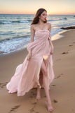 Dodobye-Sweet Chiffon Split Mop Long Dress Sanya Travel Wear Seaside Holiday Dress Super Fairy Beach Skirt