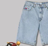 Dodobye 1990s Big boy Short for Men Streetwear Baggy Jeans Embroidery Denim Leisure Short Mujer Hot Traf Men shorts jean Skate jeans men