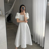 Dodobye Classic French Women's Summer Dress 2024 Trend Fashion Korean Chiffon Midi Aesthetic Clothing Dresses Women Luxury Designer Long