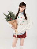 Black Friday Dodobye Snowman Graphic Print Hoodie Christmas Kawaii Oversized Women's Sweatshirts Long Sleeve Cutecore Winter Clothes New