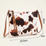 Dodobye Small Cow Pattern Crossbody Bags For Women, PU Leather Textured Bag Purse, Classic Versatile Fashion Shoulder Bag