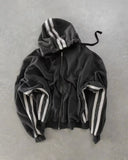 Dodobye Y2K Zip Up Hoodie New Fashion Stripe Graphic High Quality Sweatshirt Hoodie Men Casual Sweatshirt Punk Hip Hop Tops Streetwear