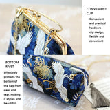 Dodobye Vintage Fringe Bag Small Shell Bags Chain Women Shoulder Crossbody Bag Crane Flying Women's Handbags Purses Embroidery