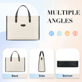 Mothers Day Gift Dodobye Women Briefcase Tote Bag 15.6 inch Laptop Bag Travel Office College Canvas Handbag Casual Work Business Trip Shoulder Bags