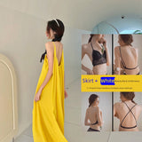 Dodobye-Super Fairy Hainan Sanya Travel Wear Open Back Long Dress