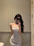 Dodobye Sexy Sheath Spaghetti Straps Long Prom Dresses Birthday Outfits Evening Gown SD1020