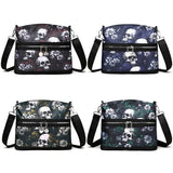 Dodobye Fashion Flower Skull Pattern Crossbody Bags For Women, Large Capacity Casual Graffiti Shoulder Bag For Halloween Gift