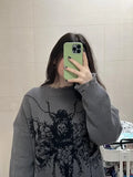 Dodobye Traf Women's sweater y2k new  pullovers jacquard jumper  Winter clothes women  tops vintage Female clothing long sleeve Oversize