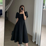 Dodobye Classic French Women's Summer Dress 2024 Trend Fashion Korean Chiffon Midi Aesthetic Clothing Dresses Women Luxury Designer Long