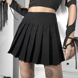 Women's Gothic Design Summer Halter 2024 Hot Sweetheart Zipper Simple Peplum Lined Pleated Skirt