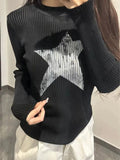 Dodobye Pullover Japanese Autumn Grunge Streetwear Star Girl Y2k Aesthetic Jumpers Vintage Harajuku Cut Out Loose Knitted Sweater