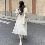 Dodobye Women Sweet Lovely Fashion French Style Dress Fashion Tighten The Waist 2024 Spring Summer New Dress Fashion Princess Dress