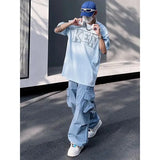 Dodobye Men's Parachute-Style Hip-hop Street Overalls Oversized Cargo Pant Harajuku Loose Solid Color Casual Pants Y2K Pants Streetwear