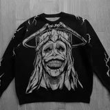 Dodobye Streetwear Sweater Y2K Harajuku Dark cartoon hip-hop Graphic Oversized Sweater Mens Womens Gothic Jumper Pullover Sweater new