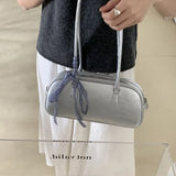 Dodobye Silver Leather Womens Shoulder Bag Casual Korean Style Fashion Elegant Handbag Aesthetic Female Exquisite New Armpit Bag