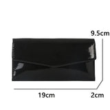 Dodobye Women Long Patent Leather Wallets Purses Female Handbags Coin Purse Cards Holder ID Holder Foldable Wallet Lady Clutch