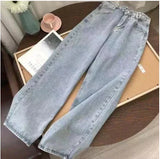 Dodobye-American Vintage Women Cargo Pants Low Waist Straight Fake Zippers Multis Pockets Baggy Jeans Y2K Blue Aesthetic Old Trousers