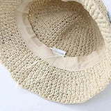 Dodobye Ladies Summer Beach Sun Protection Fresh Little Flowers Fisherman Hat Sweet Lovely Casual Floral Bucket Straw Hat