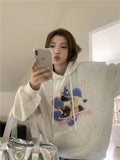 Black Friday Dodobye Harajuku Cat Print Hoodies Women Y2k Aesthetic O Neck Pullover Cutecore Long Sleeve Girl Tops Japanese Kawaii Sweatshirt