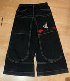 Dodobye Y2k Baggy Jeans Embroidery Denim Simple Black Jeans Cargo American Retro High Street Korean Loose Pants Vintage Letter