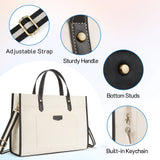 Mothers Day Gift Dodobye Women Briefcase Tote Bag 15.6 inch Laptop Bag Travel Office College Canvas Handbag Casual Work Business Trip Shoulder Bags