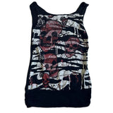 Dodobye 2000s Retro Graphic Kawaii Crop Tops Y2K Grunge Skull Emo Tank Tops Women Sleeveless Vest E-girl Gothic Cyber Mall Streetwear