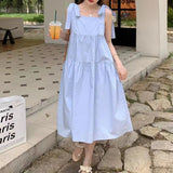 Dodobye Fashion French Style Women Bow Tie Suspenders Dress Tighten The Waist 2024 Spring Summer New Dress Fashion Princess Lovely Dress