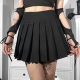 Women's Gothic Design Summer Halter 2024 Hot Sweetheart Zipper Simple Peplum Lined Pleated Skirt