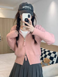 Black Friday Dodobye Double Zipper Cropped Knitwear Basic Zip Up Hooded Knitted Cardigan Slim Long Sleeve Sweaters for Women Winter Clothes