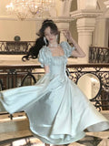 Dodobye French Elegant Princess Evening Party Dress Women Vintage Romantic Prom Vestidos Korean A-line Graduation Dresses Summer New