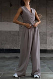 Dodobye Sleeveless Vest Top Long Pants Two-Piece Set