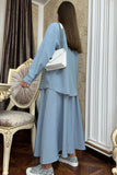 Dodobye Solid Blouse Skirt Suits