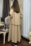 Dodobye Solid Blouse Skirt Suits