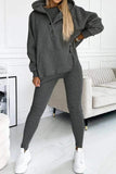 Dodobye Solid Hoodie Tank Top Three-piece Pants Suits