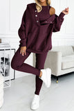 Dodobye Solid Hoodie Tank Top Three-piece Pants Suits