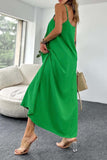 Dodobye Solid Color A-Line Sleeveless Midi Dress