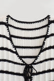 Dodobye Striped Knit Tie-up Tank Top Pants Suits