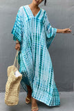 Dodobye Tie Dye Slit Beach Cover-up Maxi Dress