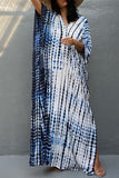 Dodobye Tie Dye Slit Beach Cover-up Maxi Dress