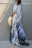 Dodobye Tie Dye Slit Beach Cover-up Maxi Dress