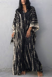 Dodobye Tie Dye Slit Beach Cover-up Maxi Dress