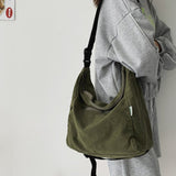 Dodobye Washed Large Canvas Crossbody Bag