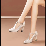 Dodobye 9.5Sexy Mid-heels Women Pointy Party 2025  Summer Fashion Dress Elegant Shoes for Skinny Heels  High Fashion Shoes for Women