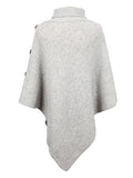 christmas outfit Dodobye Casual 7 Colors High-Neck Sweater Cape