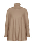 christmas outfit Dodobye Batwing Sleeves Long Sleeves Buttoned Solid Color Split-Joint High Neck Pullovers Sweater Tops