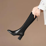 Dodobye Knee Thigh High Sock Boots Woman Winter 2025  Boot New in  Long Shoes for Women Elegant Autumn Brown Wedges Elastic Hot