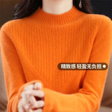 Dodobye Women's Sweater Turtleneck Long Sleeve Jumper Merino Wool Sweater Jerseys Autumn Winter Clothing Thick Knitwear Top