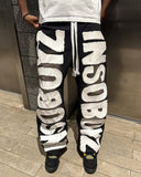 Dodobye American Fashion New Street Retro Letter Patch Baggy Jogging Pants Men And Women Y2K Harajuku Hip Hop Casual Wide legs Trousers