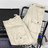 Dodobye American hiphop heavy-duty cargo pants women functional personalized high quality multi pocket workwear pants new wide leg pants