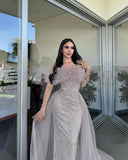 Dodobye Customized Lace Off the Shoulder robes de soirée A-Line Floor-Length Evening Dresses Foramal Evening Draped Wedding Dress-(PRE-ORDER)